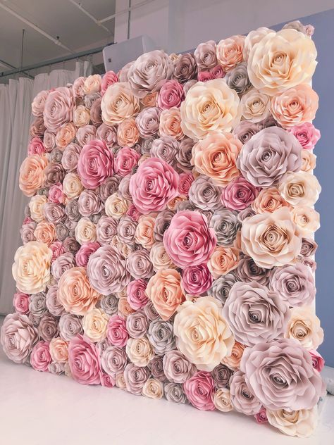 Paper Flowers, Floral, Diy, Large Paper Flowers, Paper Flower Wall Wedding, Paper Flower Backdrop, Floral Backdrop, Paper Flower Wall, Paper Flower Decor