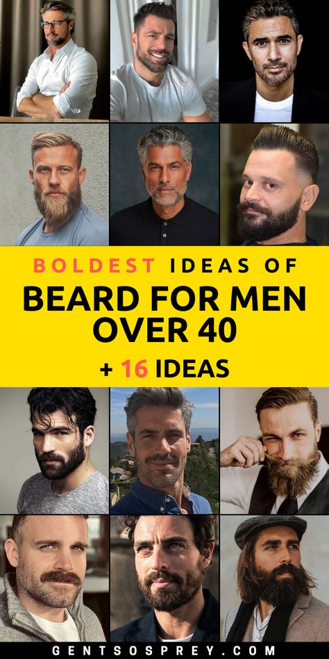 Explore 16 Beard Ideas for Men Over 40 for 2024 and discover a world of timeless styles that redefine handsome. With years of experience comes the wisdom to choose the perfect hair and beard styles for men over 40. Our collection includes a range of options, from classic to contemporary, ensuring you look your best at any age. Embrace your mature charm with these distinguished beard styles for men over 40. Men’s Beard Styles 2023, Men’s Hair And Beard Styles, Beard Styles For Men Shape, Mens Beards Style Shape, Best Beard Styles Men, Men’s Hair With Beard, Men’s Haircut With Beard, 40 Year Old Men Haircuts, Men’s Haircuts Over 40