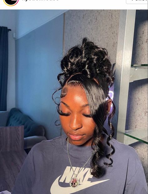 Prom Hairstyles, Plaited Ponytail, Up Dos, Sew In Hairstyles, Braided Ponytail Hairstyles, Weave Ponytail Hairstyles, Updo Braids For Black Hair Ponytail, Protective Hairstyles Braids, Braided Ponytail