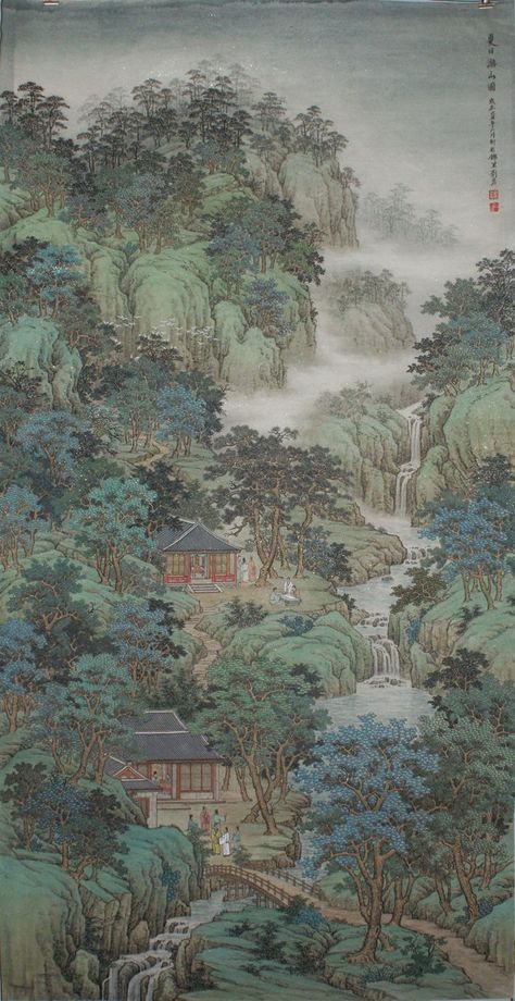Chinese Landscape, Japan Art, Japanese Art Prints, Asian Art, Artist, Poster Art, Art Prints, Kunst, Scenery