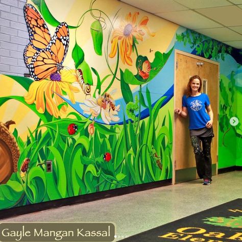 33 Incredible School Mural Ideas To Inpsire You Street Art, Classroom Walls, School Murals, School Wall Art Ideas, School Wall Art, Kindergarten Art Lessons, Art Room Doors, Murals For Kids, Art Classroom