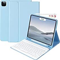 iPad Pro 12.9 inch 2022 Case with Keyboard, Keyboard case (for 12.9-inch iPad Pro - 6th Generation, 5th/4th/3rd Generation) - Wireless Detachable - with Pencil Holder for 2022 iPad Pro 12.9 (Blue) Ipad Pro 12 9 Case With Keyboard, Ipad Pro 12, Ipad Pro Case 12.9, Ipad Pro 12.9, Ipad Pro 12 9, Ipad Air Pro, Ipad 12.9 Pro, Ipad Pro Case With Keyboard, Ipad Pro Case