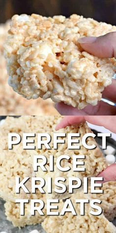 Rice, Baking, Rice Krispie Treats, Krispie Treats, Rice Krispies, Rice Krispie, Bread, Snack Recipes, Perfect Rice