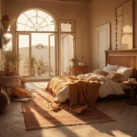 16 Beautiful Elements Found In Moroccan Bedroom Design Boho, Decoration, Design, Moroccan Inspired Bedroom, Turkish Bedroom, Modern Moroccan Bedroom, Moroccan Bedroom, Middle Eastern Bedroom, Moroccan Style Bedroom