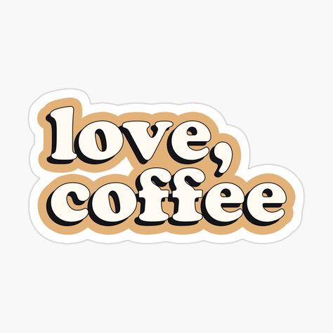 Ipad, Coffee, Coffee Art, Coffee Sticker Design, Drink Stickers, Sticker Design Inspiration, Coffee Love, Aesthetic Stickers, I Love Coffee