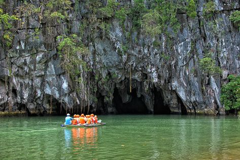 Puerto Princesa St. Paul Subterranean River. Tourists on their way to the entran , #SPONSORED, #River, #Subterranean, #entrance, #Tourists, #Princesa #ad Palawan, River, Puerto, Tourist, Underwater, Canal, Asia, Unesco World Heritage Site, Pike