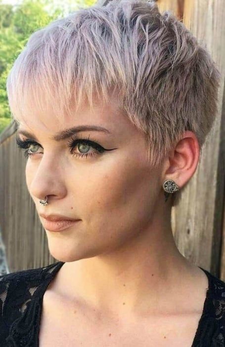 40 Edgy Short Pixie Cut for 2023 - The Trend Spotter Ombre, Shorts, Short Hair Cuts For Women, Thick Hair Styles, Trendy Haircuts For Women, Shaved Pixie Cut, Hair Cuts, Short Hair Cuts, Short Pixie Haircuts