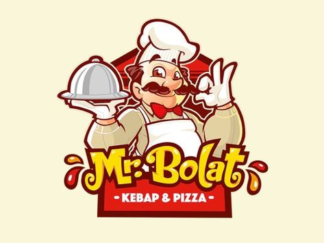 | The best Cartoon Logo Design service in the web. Logo Food, Food Logo Design, Logo Restaurant, Food Logo Design Inspiration, Pizza Logo, Restaurant Logo Design, Restaurant Logos, Bar Logo, Cafe Logo