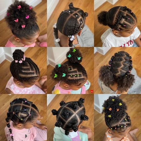 Gaya Rambut, Kids Hairstyles Girls, Haar, Coiffures Enfants Noirs, Girl Hair, Afro, Black Kids Hairstyles, Kids Hairstyles, Girls Natural Hairstyles
