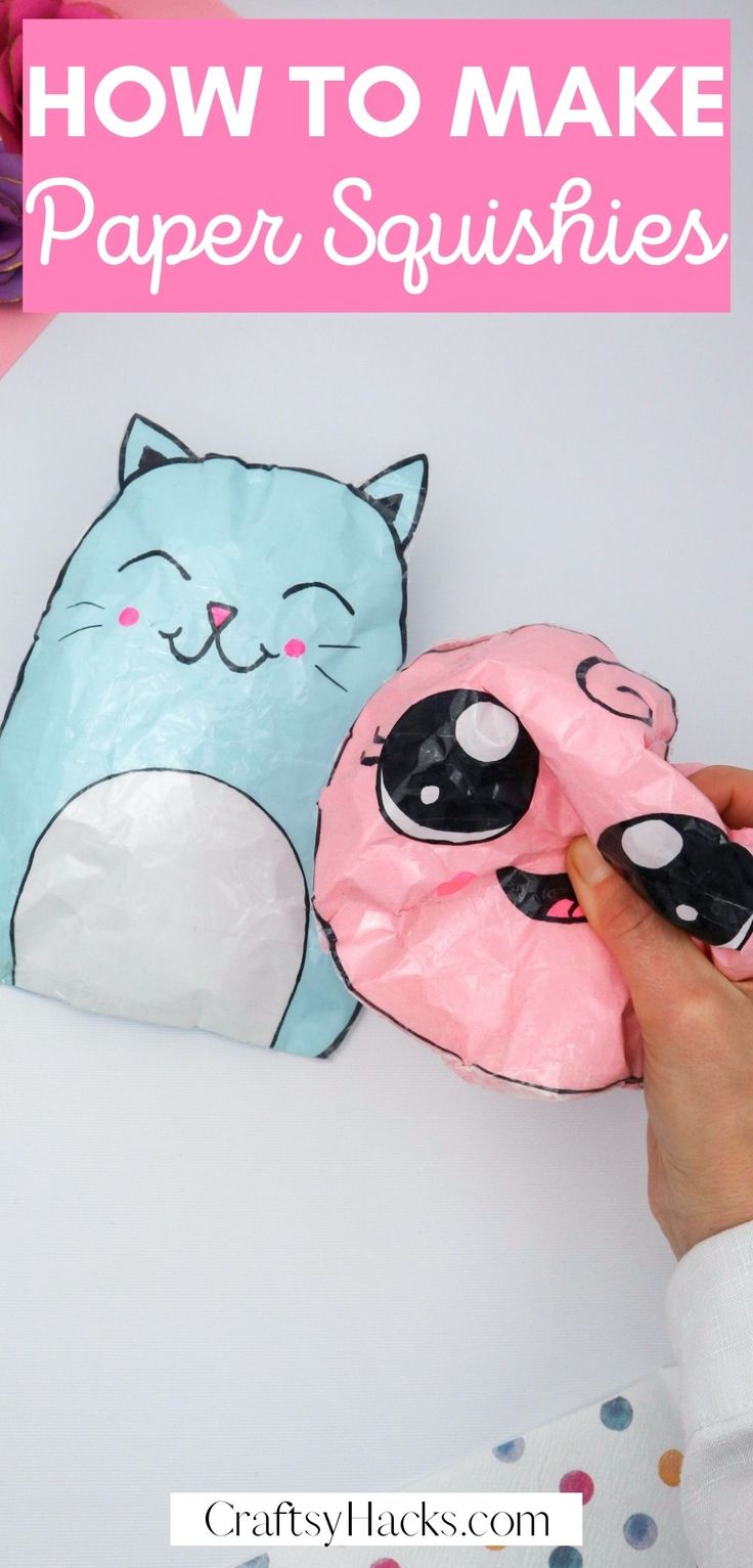 how to make paper squishies for kids