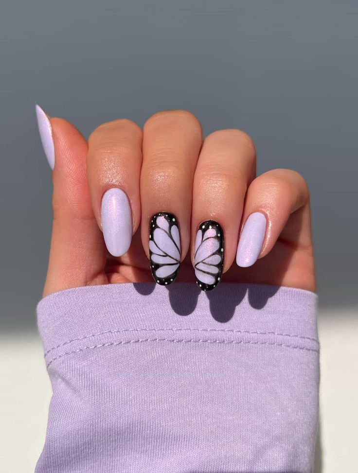 23+ Fresh Butterfly Nail Designs You'll Adore - classy & minimal Nail Designs, Purple Nail, Nail Ideas, Nail Art Designs, Cute Acrylic Nails, Cute Simple Nail Designs, Cute Nail Designs, Cute Nail Art Designs, Cute Nail Art