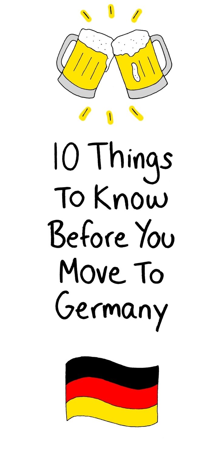 two beer mugs with the words 10 things to know before you move to germany
