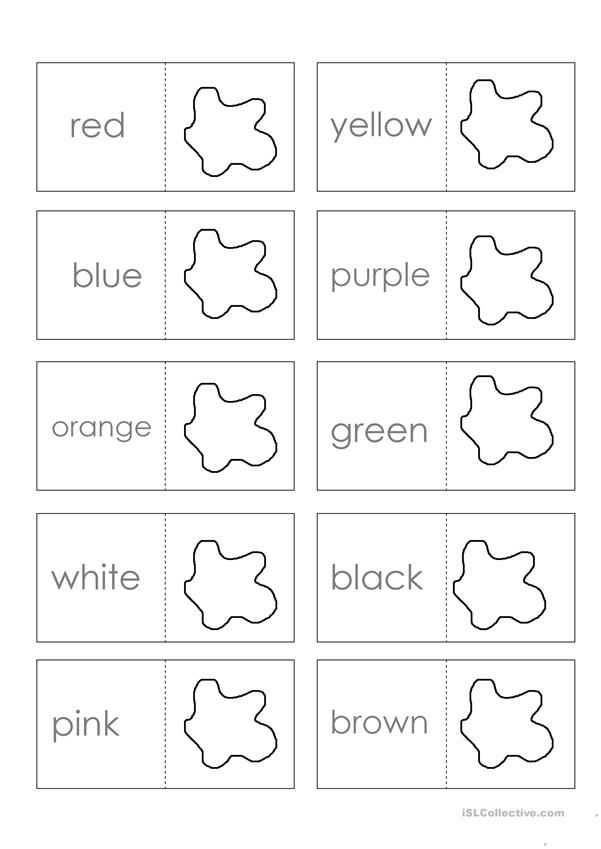 the color matching worksheet for preschool to learn colors and shapes, including letters