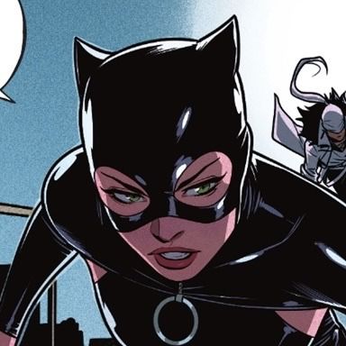 an image of a woman dressed as catwoman in batman comics with her hands on her hips