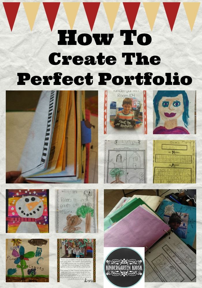 an image of how to create the perfect portfolio for children's art and crafts