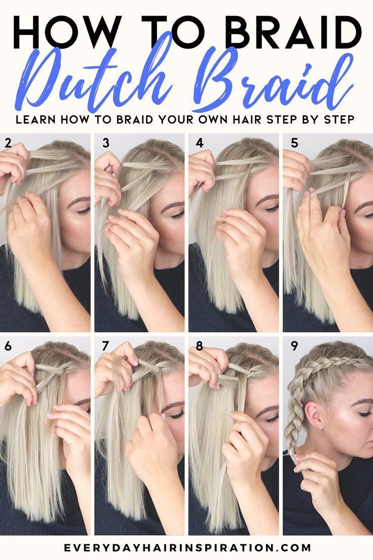 Hairstyle // Learn how to dutch braid your own hair with this easy dutch braid tutorial for complete beginners! Braided Hairstyles, Braiding Your Own Hair, Braided Hairstyles Easy, Braided Hairstyles Tutorials, Easy Hairstyles For Long Hair, Dutch Braids Long Hair, Braids Step By Step, Braids For Thin Hair, Braids For Long Hair