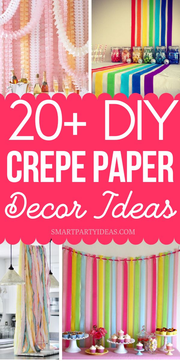 the top 20 diy crepe paper decor ideas