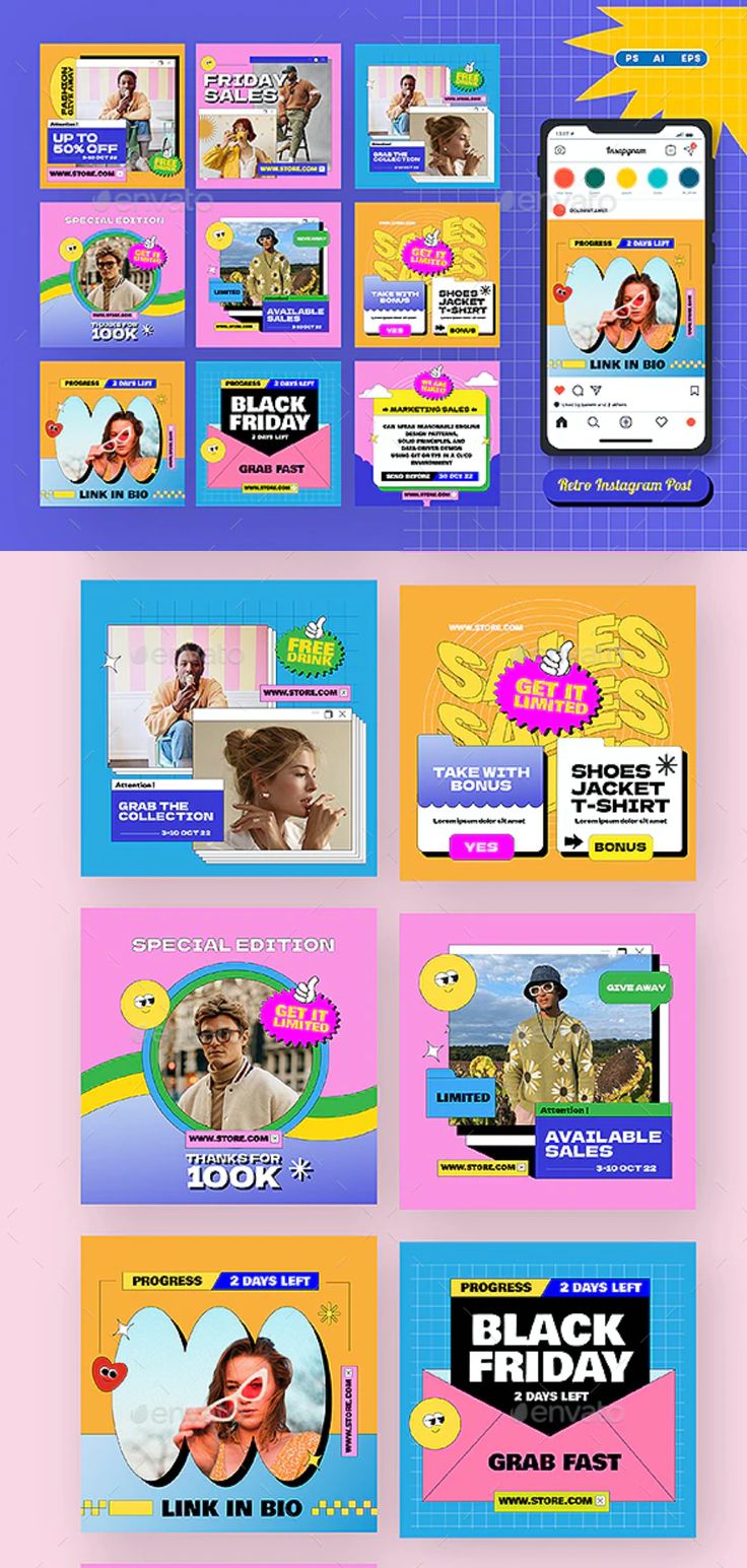 90s Retro Instagram Post. Instagram, layout, media, modern, offer, photo, product, promotion, retro, sale, set, social, square, story, summer, template, trend, trendy, Social Media Template, Social Media Page Design, Instagran Template, Engagement Template, branding, promotion #instagram Instagram, Retro, Instagram Design, Open, Instagram Square, Instagram Templates, Instagram Layout, Instagram Promotion, Post Design