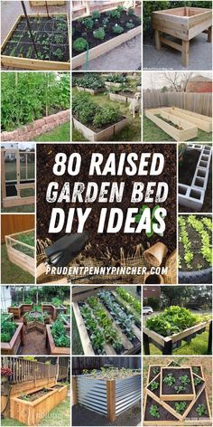 many different types of raised garden beds with text overlay that reads, 30 raised garden bed diy ideas