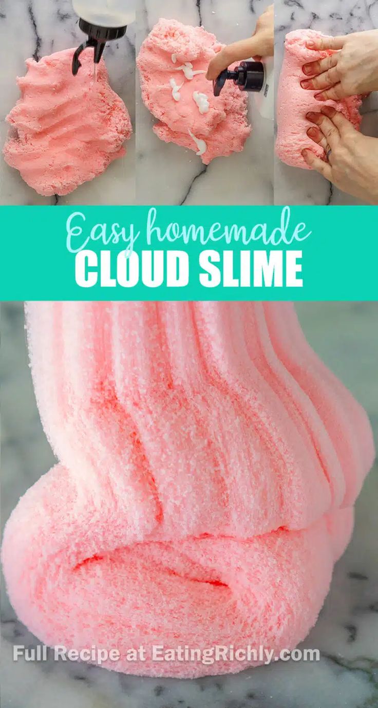 how to make easy homemade cloud slime