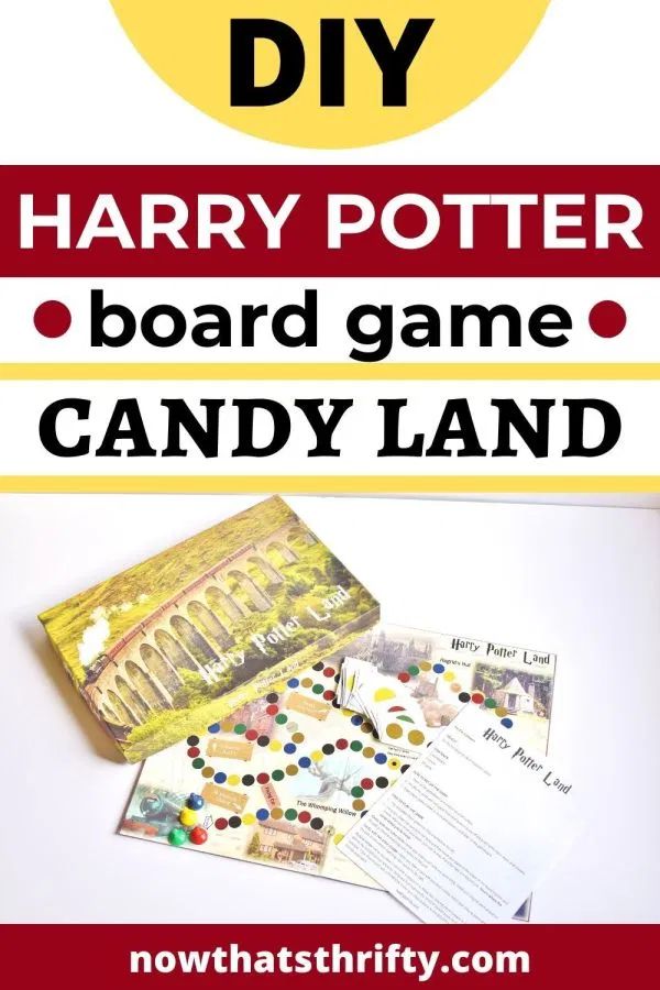 the harry potter board game candy land is shown with instructions to make it easy and fun