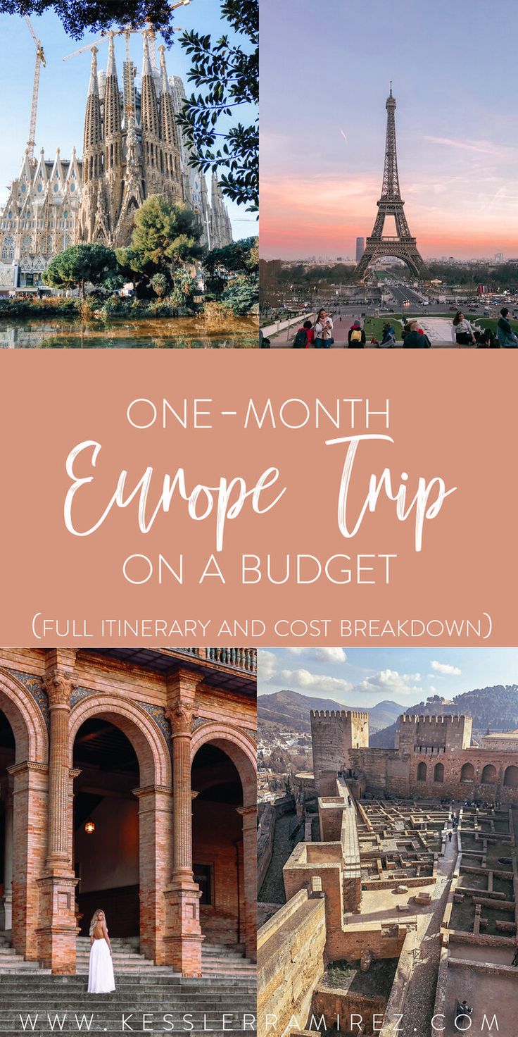 one month europe trip on a budget