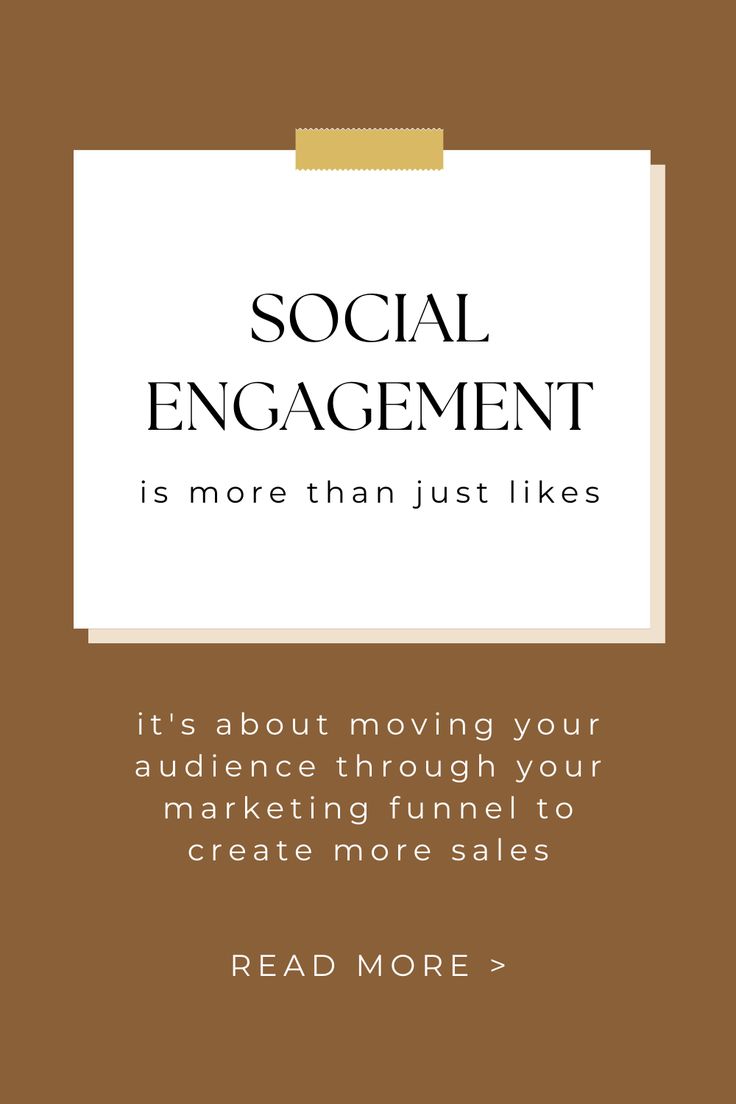 an advertisement with the words social engagement is more than just likes it's about moving your audience through your marketing funnel to create more sales