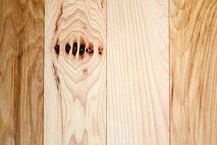 wood planks with holes in the middle