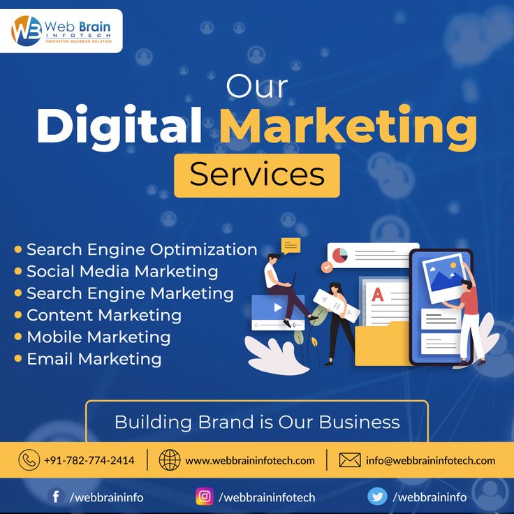 an advertisement for digital marketing services