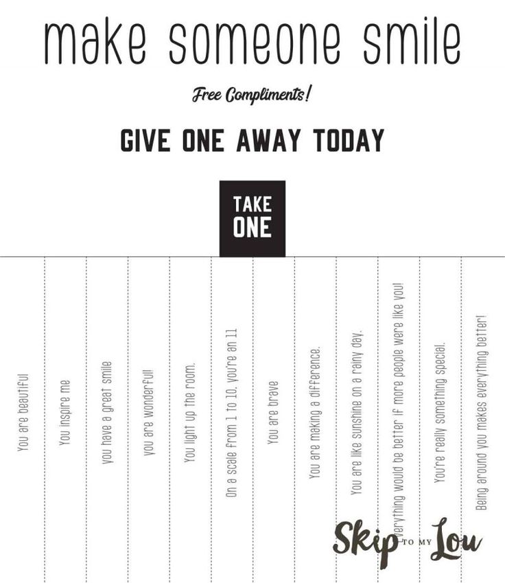 an advertisement for make someone smile with the words give one away today and take one