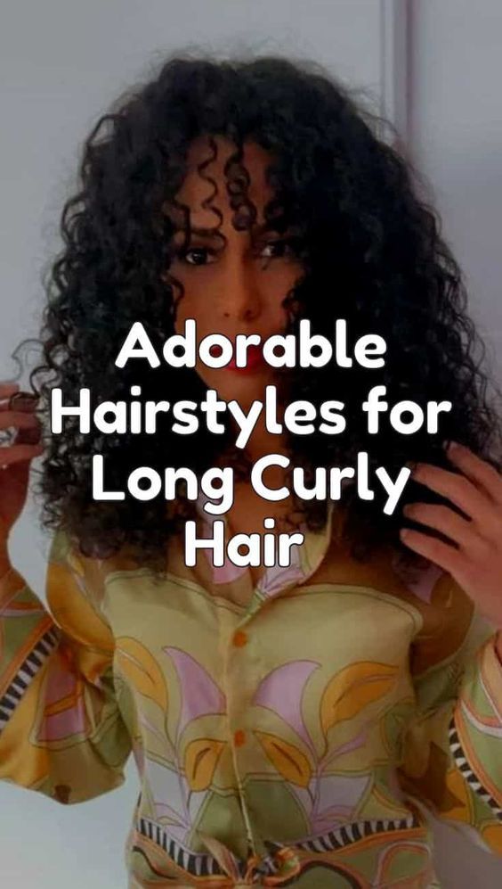 50 Adorable Hairstyles for Long Curly Hair Ideas, Curls For Medium Length Hair, Curly Hair Styles Naturally, Thick Hair Styles, Haircuts For Curly Hair, Layered Curly Haircuts, Thick Curly Hair, Curly Hair Styles, Long Layered Curly Haircuts