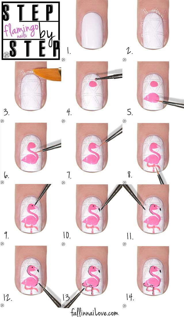 Flamingo nails: tutorial. | fall in ...naiLove! | Bloglovin’ Nail Designs, Nail Art Designs, Nail Tutorials, Cute Summer Nail Designs, Cute Summer Nails, Cute Nails, Nail Art Designs Summer, Nail Designs Summer, Trendy Nails