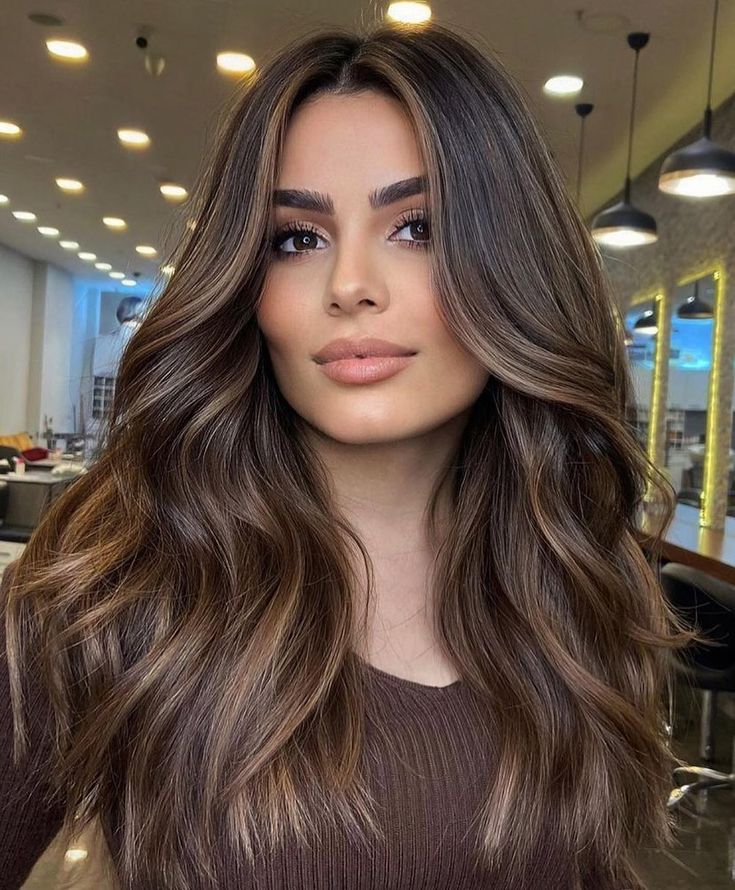 Balayage, Brunette Hair, Partial Balayage Brunettes, Dimensional Brunette, Balayage Brunette, Balayage Hair, Rich Brunette Hair, Sofia Vergara Hair Color, Brunette Hair With Highlights
