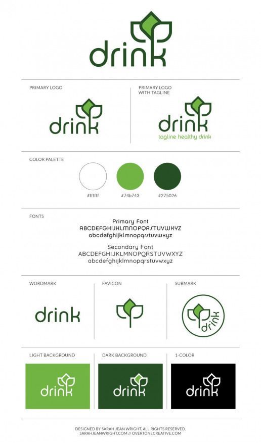 some type of logo design with different colors and font styles, including the letter d