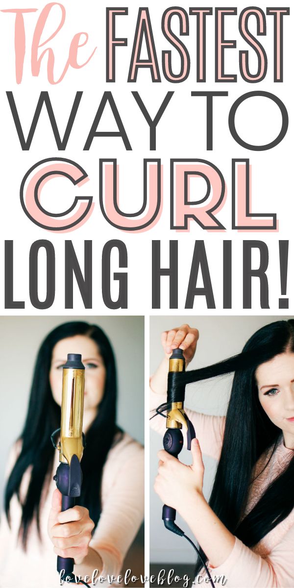 The Fastest Way To Curl Hair That's Thick And Long | Love Love Love Curling, Waves, How To Curl Your Hair, Quick Curls, Curling Thick Hair, Fast Curls, Big Loose Curls, Curl Your Hair, Loose Wavy Curls