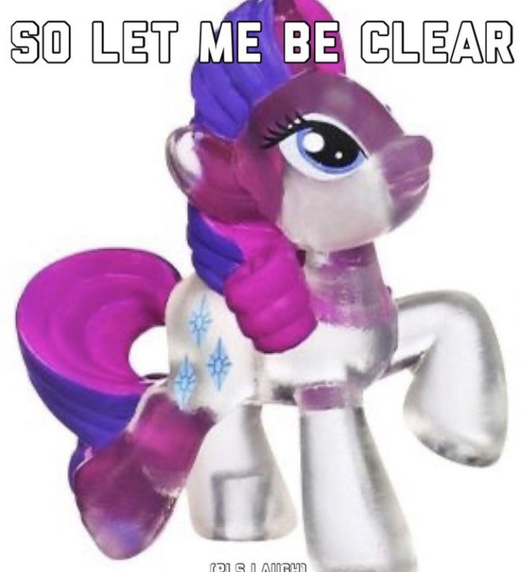 a pink pony with purple manes is shown in front of the words so let me be clear