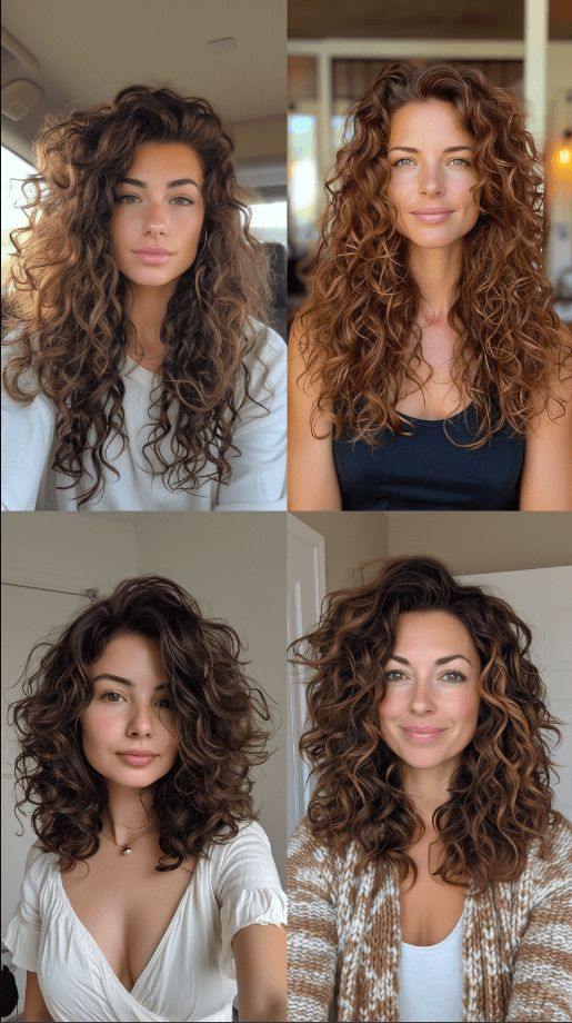 12 Stylish Haircut Ideas for Round Faces: A Comprehensive Guide – Style Bliss Balayage, Medium Curly Haircuts, Thick Curly Haircuts, Haircuts For Curly Hair, Thick Wavy Haircuts, Round Face Curly Hair, Best Curly Haircuts, Long Curly Haircuts, Long Layered Curly Hair