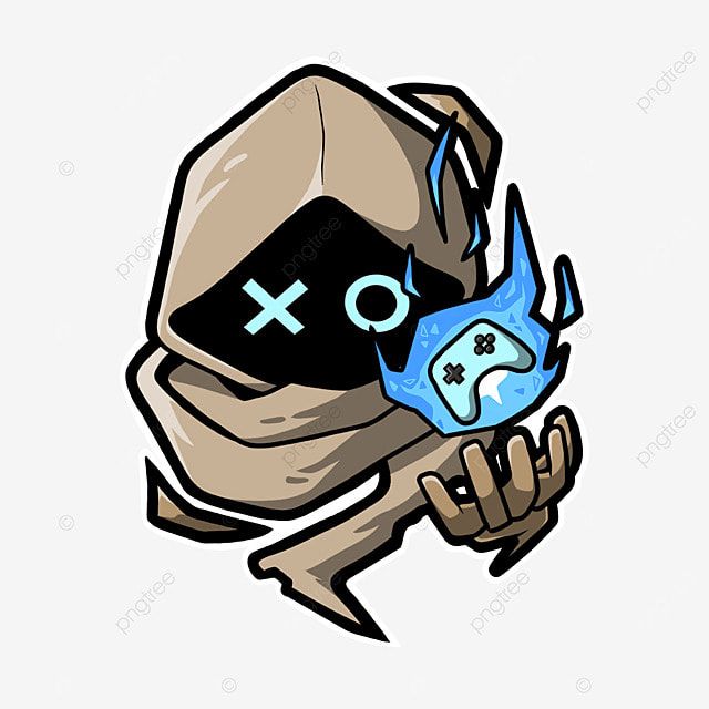 a cartoon character wearing a hoodie and holding a blue object in his hand, with the