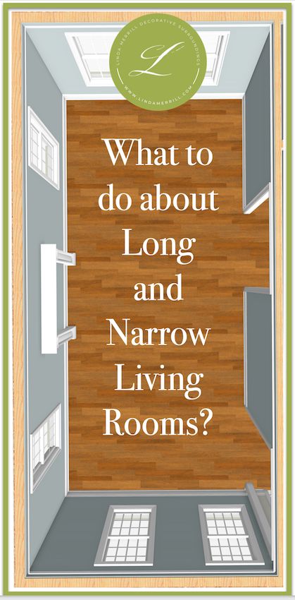 an open door with the words what to do about long and narrow living rooms?