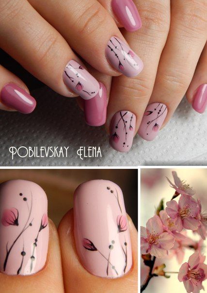 Pink Flower Nails, Nail Designs, Nail Art Designs, Uñas Decoradas, Cute Nails, Trendy Nails, Ongles, Flower Nail Art, Nails Inspiration