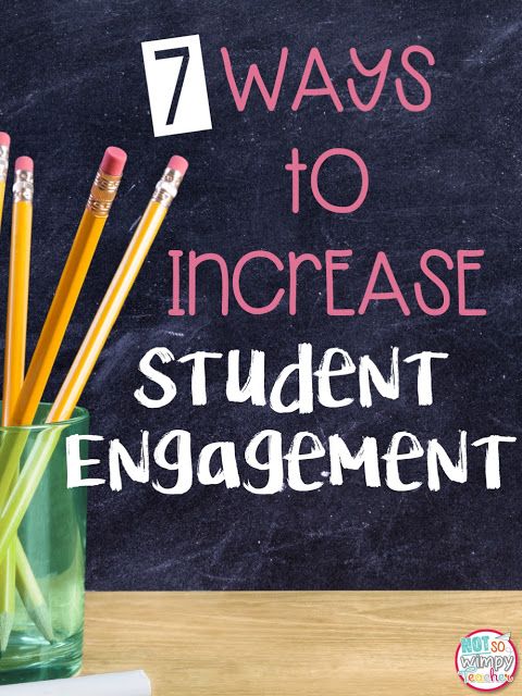 there are pencils in a glass with the words 7 ways to increase student engagement