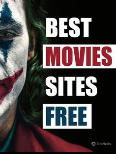 a man with his face painted in the colors of the american flag and text that reads best movies sites free
