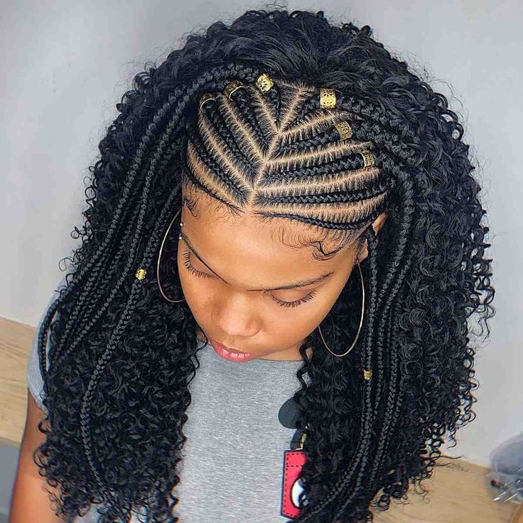 Fulani-Style-Box-Braids Cornrows, Box Braids, Hairstyle, Plait Styles, Haar, Peinados, Capelli, Coiffure Facile, Braid Styles