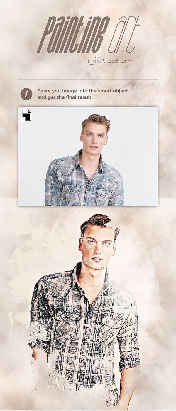 the front and back cover of a magazine with an image of a man in plaid shirt