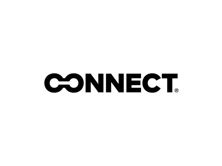 the connect logo on a white background