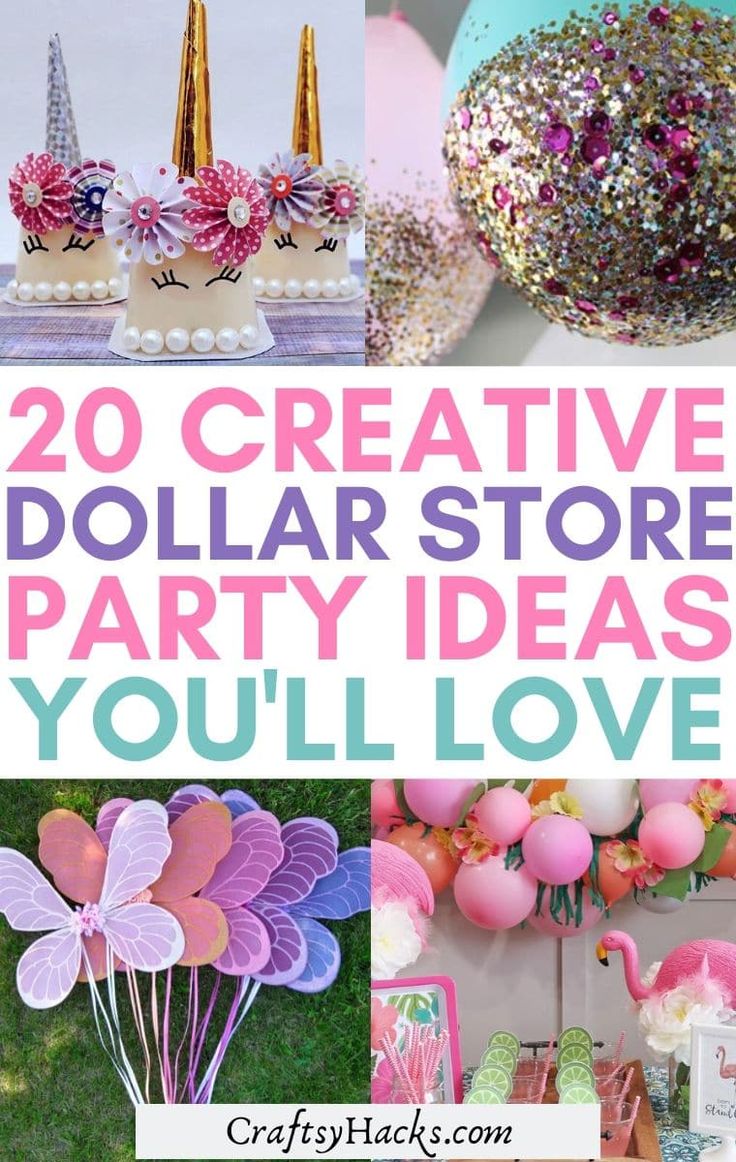 20 creative dollar store party ideas you'll love