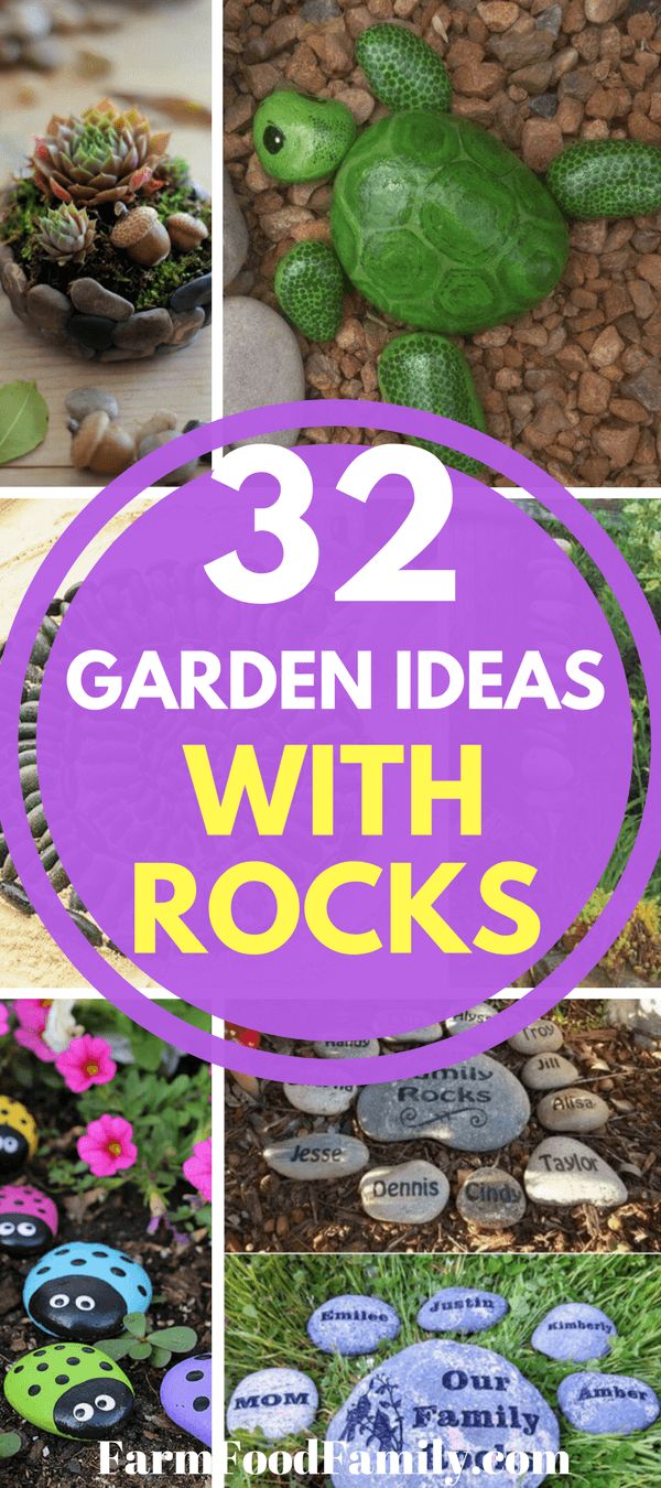 garden ideas with rocks that are easy to make and great for the kids in your life