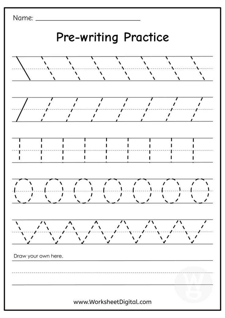 handwriting practice worksheet for preschool and pre - writing with the letter w on it