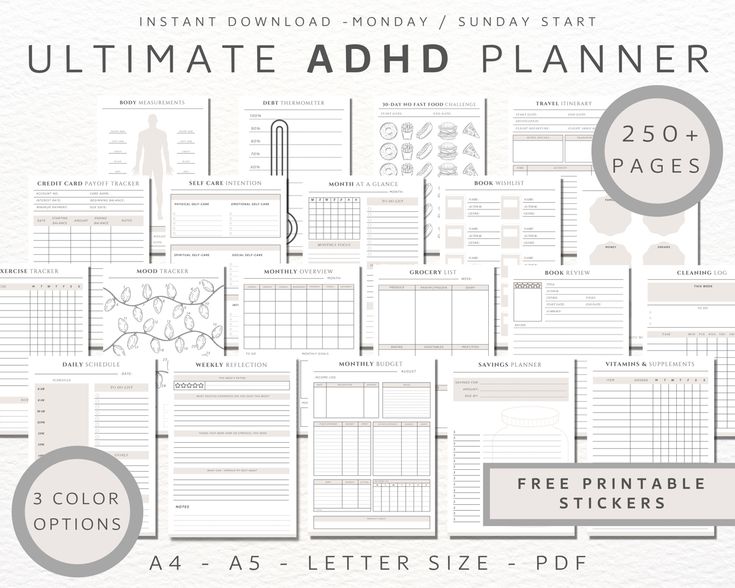 the ultimate printable planner is shown in this image