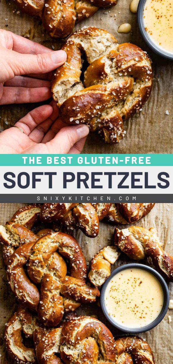 the best gluten - free soft pretzels are made with only three ingredients